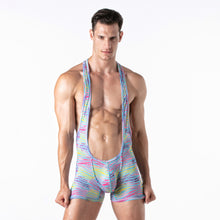 Load image into Gallery viewer, Twisted Jungle Zebra Singlet